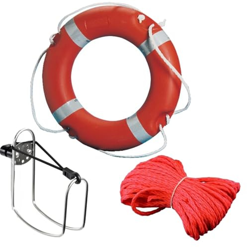 Set Solas Rettungsring mit Wurfleine und Halterung