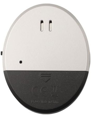 LatoYard Delgado sensor de vibración alarma 130dB cristal rotura sirena hogar oficina ventana seguridad para puerta para protección no requiere taladrar