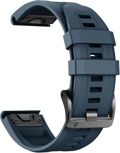 NotoCity Kompatibel mit Garmin Fenix 7/6/5/7 Pro/6 Pro/5 Plus/8 47mm,Quickfit 22mm Armband für Garmin Forerunner 945/955/965/970/E 45mm/Approach S60/S62/S70 47mm(Marineblau)