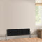 Warmehaus Traditional Cast Iron Style Black Triple Column Horizontal Radiator 300 x 1192mm - Perfect for Bathrooms, Kitchen, Living Room