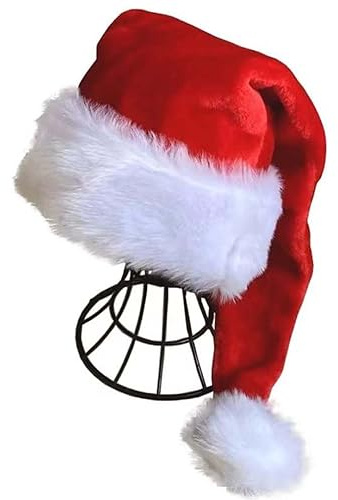 KFZR Santa Hat Adults Deluxe Xmas Christmas Hat (Red)
