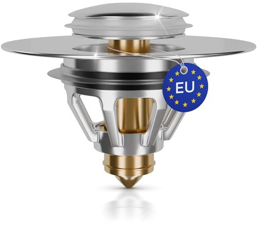 M. ROSENFELD HOME Waschbeckenstöpsel 34-38mm - Abflusssieb Pop Up Ablaufgarnitur Waschbecken Stöpsel