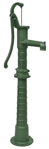 ARKEM Pompa dell'Acqua agitata, in Ghisa, per Acqua a Mano, per acque sotterranee domestiche, fontane, Pompa da Vela, per Giardino,Pompa d'Acqua con Supporto per Giardino in Ghisa