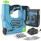 WORKEASE 20V Cordless Brad Nailer,2-in-1 Nail Gun/Staple Gun,2000 Shots Per Charge Including 2500 Nails and Li-ion Battery and Charger for Upholstery, Carpentry, Woodworking Projects