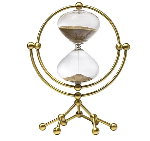 Clessidra rotonda con timer creativo,regali educativi con orologio a sabbia,timer a clessidra di lusso per ufficio,clessidra creativa girevole a 360 gradi,creativa per decorazione o insegnamento.