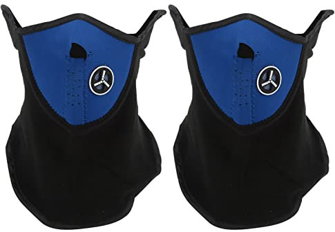 Tbest Half Face Mask with Filter, Outdoor Cycling Windproof Dustproof Winter Ski Mask for Motorcycle with Vent for Men Women Hiking Fishing Skiing Snowmobiling (Blue