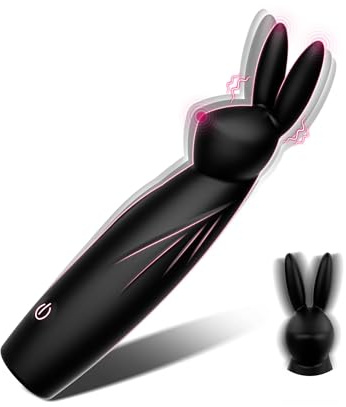 Mini Vibromasseurs Feminin Clitoridien Gode Femme Sex Toys, 10 Modes de Vibration Sextoyse Femme Clitoridienne Stimulateur Sexes Toye Femmes Rabbit Vibromasseur Vibrateures Sex Toy Silicone 13cm