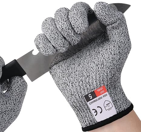 Rivotek Cut Resistant Gloves – Level 5 EN388 Certified Safety Gloves for Kitchen, Woodworking & Industrial Use – Anti-Cut, Food Safe, Non-Slip & Breathable – High Performance Protection