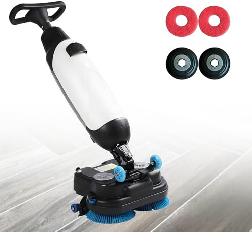 UORDBY Fregadora de Pisos Comercial portátil con Pista de Limpieza de 43 cm, pulidora y limpiadora de Pisos multifunción, fregadora inalámbrica, para oficinas, almacenes o Tiendas minoristas