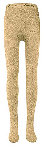 EWERS Collant per neonati e bambini per ragazze e ragazzi, Made in Europe, Collant in cotone tinta unita Basic, oro scuro, Einheitsgröße