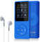 COVVY 8GB Reproductores de música portátiles mp3 de, Soporte para Tarjetas de Memoria SD de hasta 64 GB, Calidad de Sonido sin pérdida, Soporte para música/Video/Radio/grabación(8G,Azul)