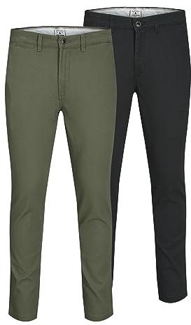 JACK & JONES herr Byxor Jjimarco Jjdave Akm 2-pack Noos, svart, 31W / 30L