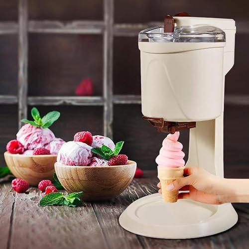 Máquina para hacer helados eléctrica casera fácil para niños, máquina para hacer helados automática con compresor, máquina para hacer helados sin precongelación