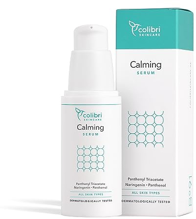 colibri skincare Calming Serum 30ml - Anti Rötungen Creme reduziert Hautirritationen, Serum Gesicht zur Beruhigung strapazierter und empfindlicher Haut im Gesicht