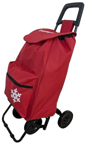 Bastilipo - Alex Rojo BERMELLON, Carro de la Compra, 4 Ruedas, Bolsa Tipo Saco, Color Rojo bermellón (A)