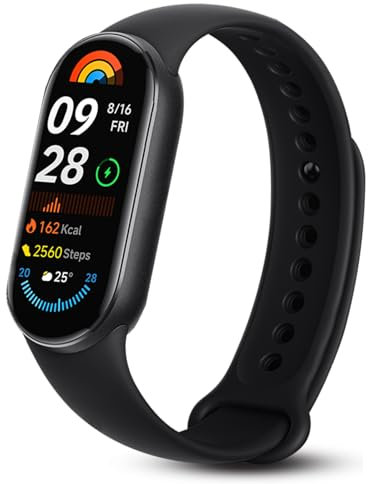 Xiaomi Smart Band 10-1,72 AMOLED-Display mit 1500 Nits, Schlaf- und Herzfrequenzmonitor, 5ATM Wasserdicht, 21 Tage Akkulaufzeit, 60 Hz Aktualisierungsfrequenz, 150+ Modi (Midnight Black)