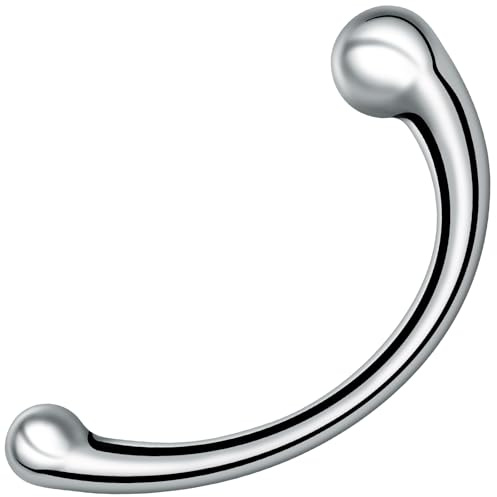 SXOVO Dildo Doppio in Acciaio Inossidabile - Dildo Anale in Metallo, Butt Plug Analesex Toy per Massaggio Prostata e Masturbazione Punto G, Toys Sessuali per Donna Uomini Coppie