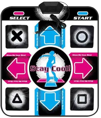 Music Dance Mat For Girls - Light Up Dance Pad, Kids Musical Dance Play Mats With Light Up 9 Pattern | Musical Dancing Mat Games For TV Computer, Christmas Dancing Game Mats For Kids Adults (A)