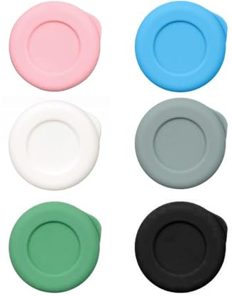 6 Pack Milk Bottle Tops [One Pint, NOT 1L] Reusable Silicone Mixed without Bottle, Designed Only for UK One Pint Milk Glass Bottles, Dishwasher Safe, 100% Leakproof, Colourful