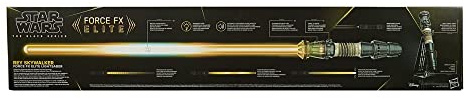 Star Wars Hasbro The Black Series - Rey Skywalker - Sable de luz Force FX Elite con Luces LED y Sonidos - Artículo de colección para Adultos - Artículo para Juego de rol
