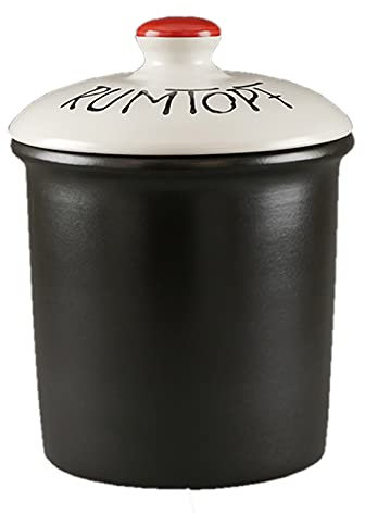 Pfeiffer-Gerhards Keramikmanufaktur Rumtopf Keramik Punti | Moderner Rumtopf 5 Liter Volumen | Keramiktopf (23 x 23 x 29,5 cm)
