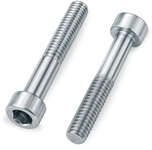 HEXATON Zylinderschrauben mit Innensechskant – M6 x 60 mm – 100 – Stück – Teilgewinde – Stahl verzinkt – ISO 4762 – DIN 912 – Maschinenschrauben