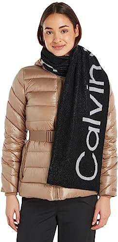 Calvin Klein Damenschals, Schwarz (Ck Black), One size