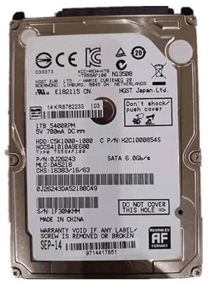 MIDTY Quasi HDD per Hgst 1TB 2.5 SATA 32MB 5400RPM per disco rigido interno per HDD di sorveglianza per HCC541010A9E680
