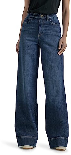 Lee Jean légendaire Taille Haute pour Femme, 48 Court
