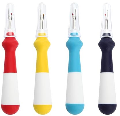 MEMOFYND 4 Stück Nahttrenner ， Ausbesserungsentferner Gewindewerkzeug ， Nahttrenner Zum Nähen ， Schnellnähentferner Nähwerkzeug （4 Farben）