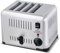 Commercial Home Stainless Steel, 6-Slice Style Brushed with 5 Shade Settings - Rapid Bake, Heavy Duty for Restaurant Use