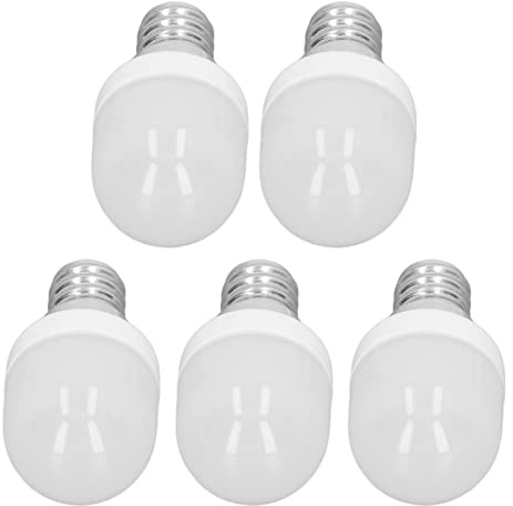 KIMISS 5 Lampadine a LED Ad Alta Efficienza Lampadine a LED Base E12, Luce Soffusa 1 Lampadine 5W 75LM per Lampada da Tavolo Ventilatore da Soffitto Lampada da Parete AC220V,