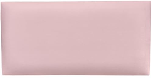 Angelo - Panneaux muraux 3D, Coussin mural, Panneaux rembourrés, Rose poudré, 100 x 30 cm, Rectangulaire