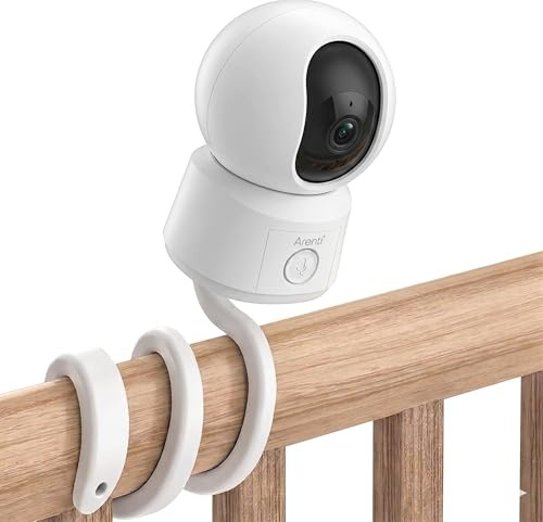 Soporte para vigilabebés ARENTI con cámara B2, soporte universal para cámara de bebé ARENTI vigilabebés B2, soporte de sujeción flexible, accesorio para cámara con orificio roscado estándar ¼-20