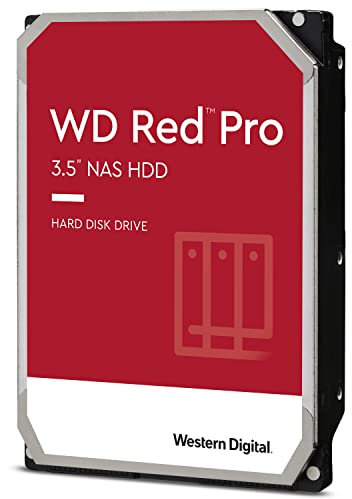 WD Red Pro interne Festplatte 8 TB (3,5 Zoll, NAS Festplatte, 7.200 U/min, SATA 6 Gbit/s, NASware-Technologie, für NAS-Systeme mit bis zu 24 Bays im Dauerbetrieb, 256 MB Cache) Rot