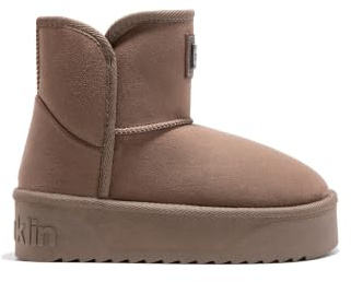 D.Franklin - Bottes Australiennes d'Hiver pour Femme avec Doublure en Fourrure - Nordic Trk