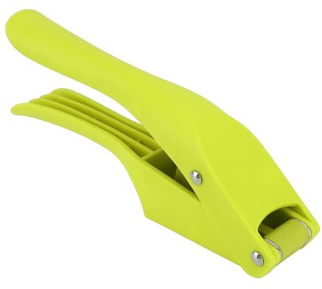 Presse-ail 2 en 1 de qualité supérieure - Multifonction - Coffret pour cuisiniers - Facile à presser - Facile à nettoyer avec poignée douce et ergonomique - Brosse pour