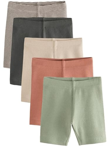 NEXT Niños Pack de 5 Pantalones Cortos de Ciclista Multi 4 Años-5 Años
