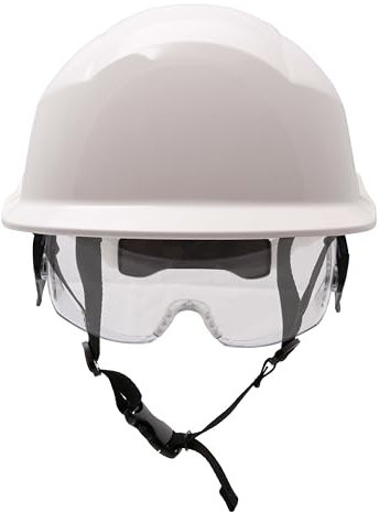 Centurion Casque de sécurité – Casque Rigide avec Protection des Yeux – Casque Industriel Spectrum Secureplus avec Lunettes intégrées – Parfait si Vous Portez des Lunettes de Vue Lorsque Vous