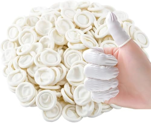 Ditali in Silicone per Dita, 200 Pezzi Ditale in Silicone per Dita, Proteggi Dita Mano, Protezione Dito Mano, Cappucci Impermeabili per Cucina, Fai da Te, Cucito e Lavori di Artigianato