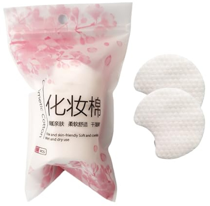 Makeup Remover Pads - 100 Cotton Pads | Soft Natural Face Wipes for Women and Girls, Skin Care, Eye Makeup Removal, Home, Travel, Spa, Beauty Cleaner, Reusable,