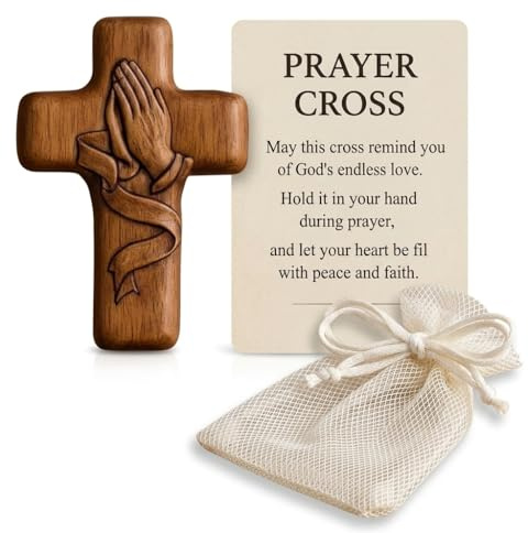 Gryphix Cross Crucifix, Orthodox Religious Ornament, Christian Gifts for Women Men, Catholic Baptism for Festival Decoration, for Goddaughters, First Communion, Holding Cro/ss of Faith, Gi/fts