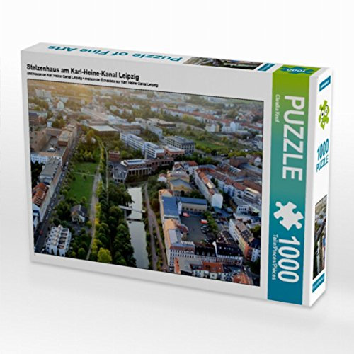 CALVENDO Puzzle Maison sur pilotis au Karl-Heine-Canal de Leipzig 1000 Pieces 64 x 48 cm from Claudia Knof-Hartmann