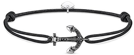 Thomas Sabo Herren Armband Little Secret Anker geschwärzt 925 Sterling Silber LS055-889-11-L22v