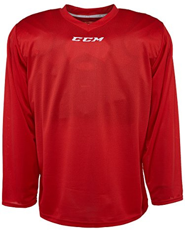 CCM 5000-serien hockey övningströja – junior, Röd, S/M