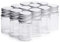 VASANA 12PCS 30ml Clear Glass Cute Strong Decorative Bottles Vials Tube Jars Cans Container with Aluminum Cap for Cosmetics Dispensing Sample Message Essential Oil Powders Wishing Storage