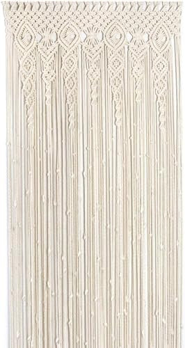 Hotgreenpepper Vorhang, Fadenvorhang, Wandbehang, Vorhang, Handvorhang, Türvorhänge, Tapisserie – Art Dekoration für Haus, Tür und Fenster(90L X 180H cm (1 Panneaux))