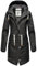Navahoo Damen Übergangsjacke Regenmantel wasserdicht lang mit Kapuze Tropical Stormoo Black Gr. M