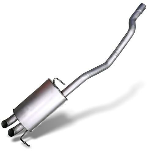 BESTPRICE 1x Endschalldämpfer Kompatibel mit VW MULTIVAN T5 (7HM, 7HN, 7HF, 7EF, 7EM, 7EN), TRANSPORTER T5 Bus (7HB, 7HJ, 7EB, 7EJ), TRANSPORTER T5 Kasten (7HA, 7HH, 7EA, 7EH)