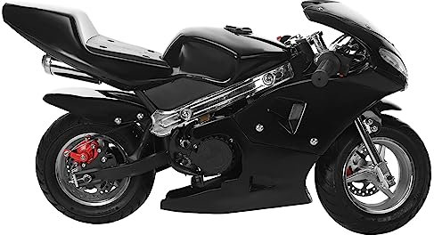 49 cc 2-Takt Mini-Motorrad – Hochleistungs-Gasmotor, Doppelscheinwerfer und 1,25 l Tank, 77,1 kg Kapazität für Jugendliche/Erwachsene Motorrad Dirt Bike Schnelle Ankunft aus den USA